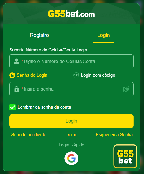 Segurança g55bet.com